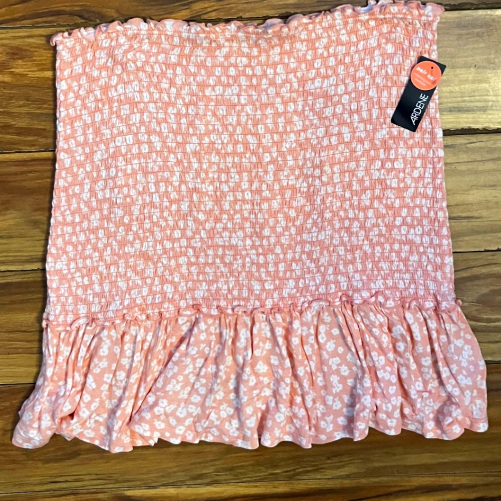 Ardene dirty floral tube top